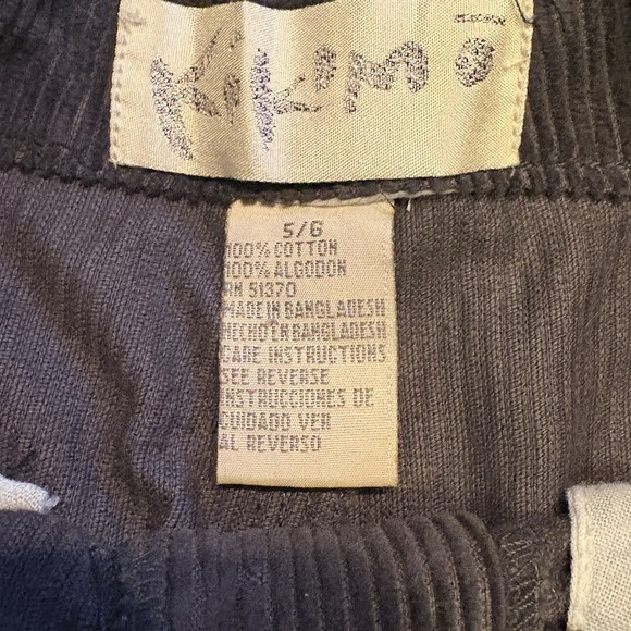 VTG Corduroy‎ Shorts Kikomo Women's Sz 5/6 Gray Soft Warm Y2K High Rise - Picture 3 of 6